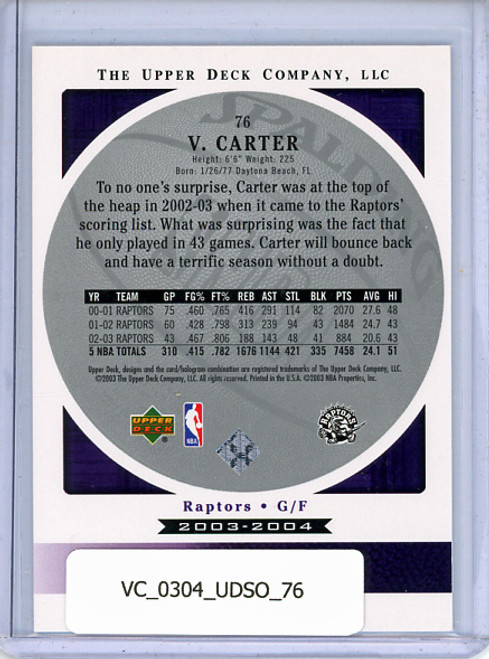 Vince Carter 2003-04 Standing O #76