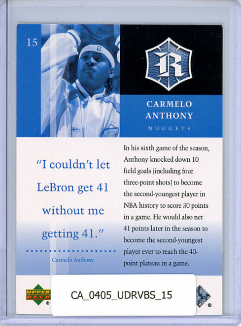 Carmelo Anthony 2004-05 Upper Deck Rivals Box Set #15