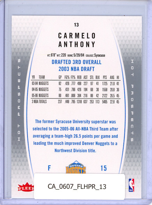 Carmelo Anthony 2006-07 Hot Prospects #13