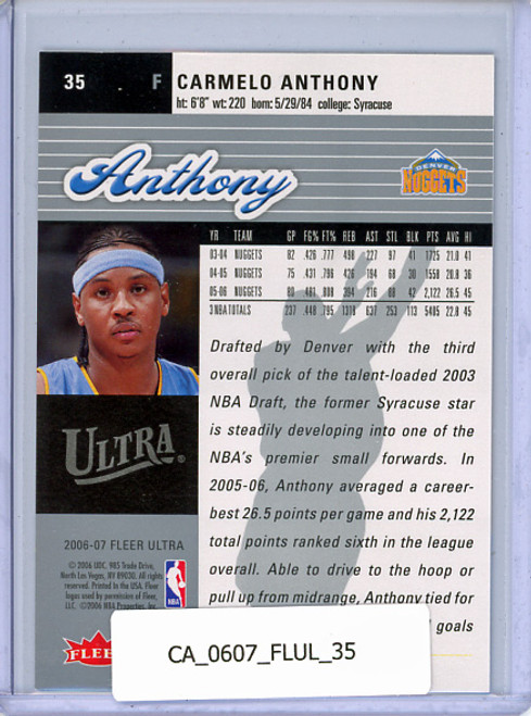 Carmelo Anthony 2006-07 Ultra #35