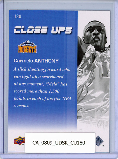 Carmelo Anthony 2008-09 Skybox #180 Close Ups