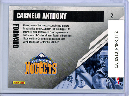 Carmelo Anthony 2009-10 Prestige, Franchise Favorites #2