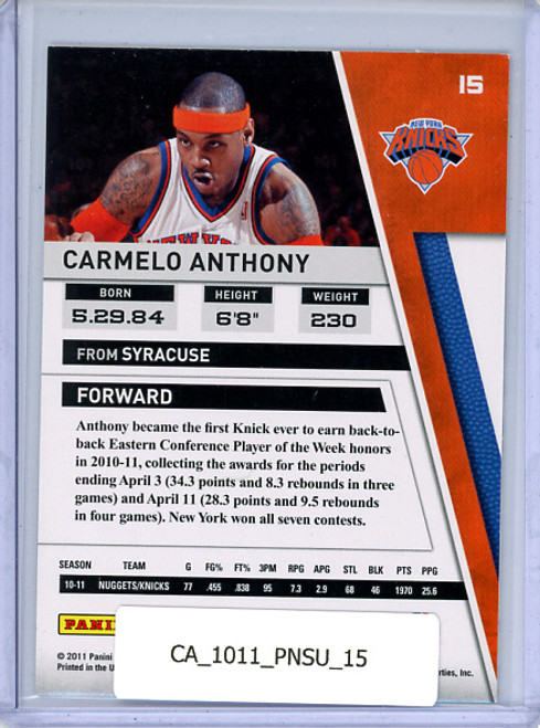 Carmelo Anthony 2010-11 Panini Season Update #15