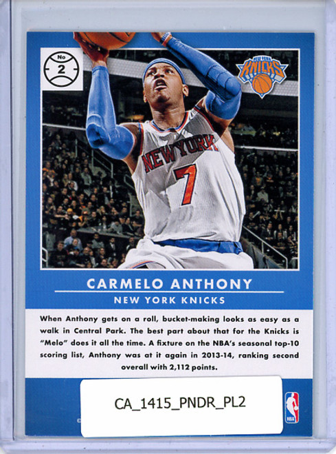Carmelo Anthony 2014-15 Donruss, Production Line Scoring #2