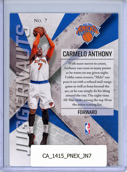 Carmelo Anthony 2014-15 Excalibur, Juggernauts #7