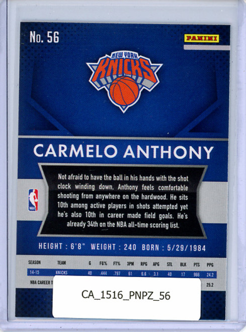 Carmelo Anthony 2015-16 Prizm #56