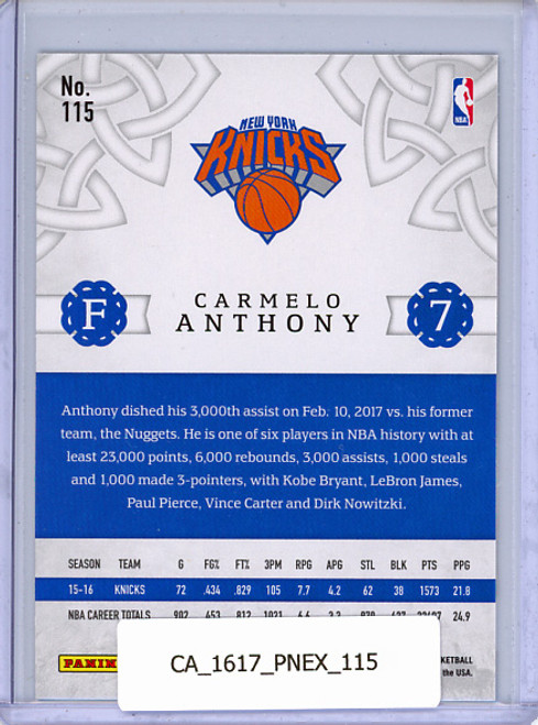 Carmelo Anthony 2016-17 Excalibur #115