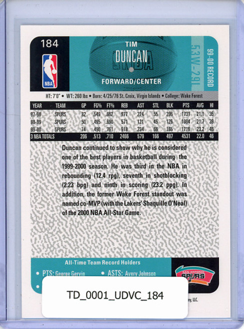 Tim Duncan 2000-01 Victory #184