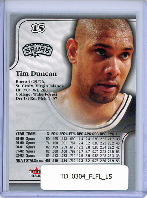 Tim Duncan 2003-04 Flair #15