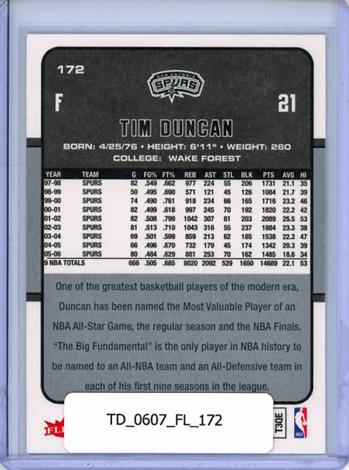 Tim Duncan 2006-07 Fleer #172