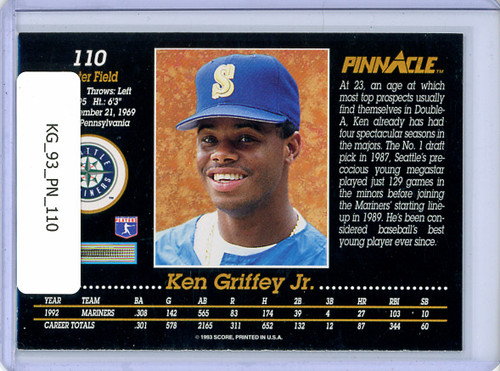 Ken Griffey Jr. 1993 Pinnacle #110