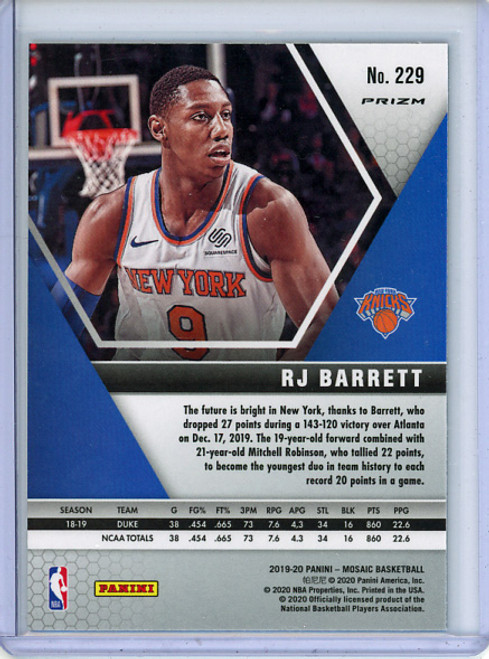 RJ Barrett 2019-20 Mosaic #229 Green (2)