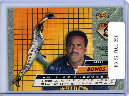 Barry Bonds 1992 Ultra #251