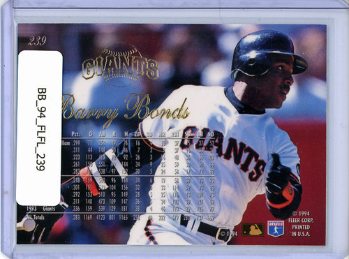 Barry Bonds 1994 Flair #239