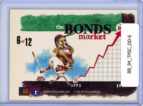 Barry Bonds 1994 Stadium Club, Dugout Dirt #6