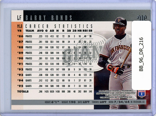 Barry Bonds 1996 Donruss #216