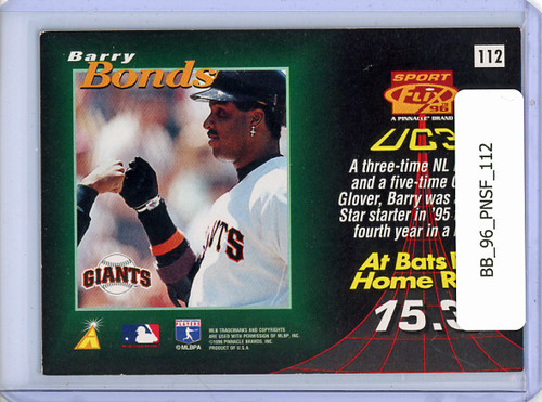 Barry Bonds 1996 Sportflix #112 UC3