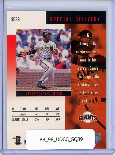 Barry Bonds 1998 Collector's Choice, Starquest #SQ39 Special Delivery
