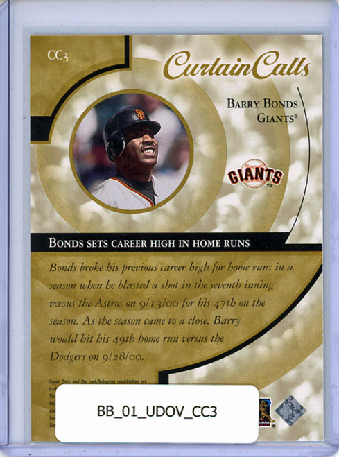 Barry Bonds 2001 Ovation, Curtain Calls #CC3