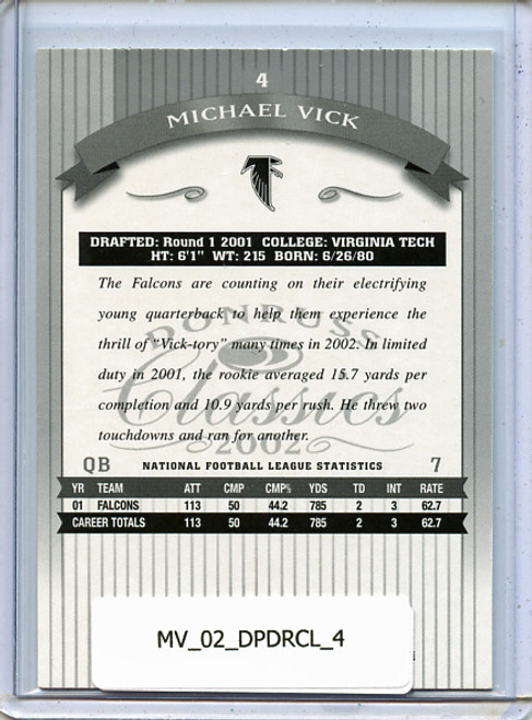 Michael Vick 2002 Donruss Classics #4