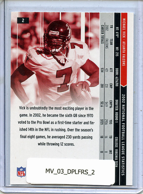 Michael Vick 2003 Leaf Rookies & Stars #2