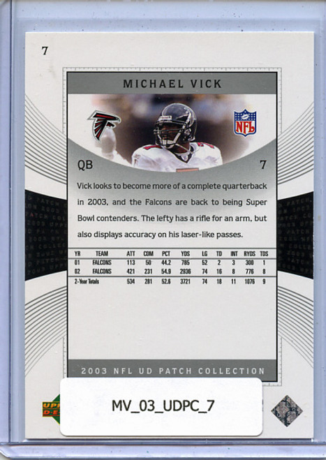 Michael Vick 2003 UD Patch Collection #7