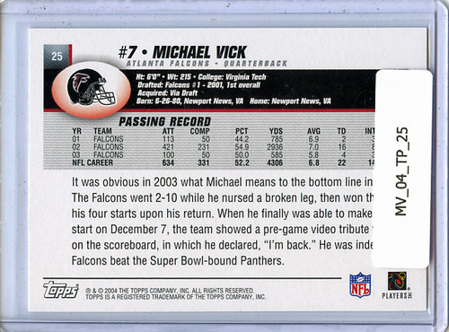 Michael Vick 2004 Topps #25