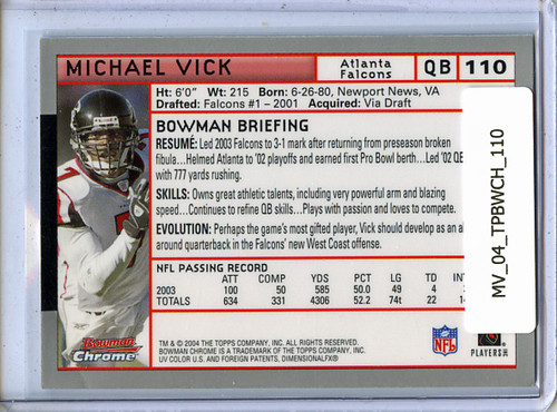 Michael Vick 2004 Bowman Chrome #110