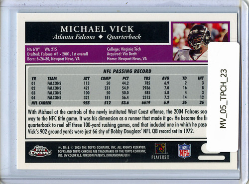 Michael Vick 2005 Topps Chrome #23