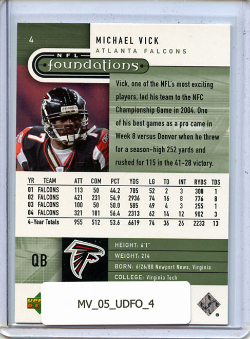 Michael Vick 2005 Foundations #4