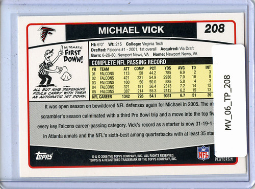 Michael Vick 2006 Topps #208