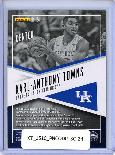 Karl-Anthony Towns 2015-16 Contenders Draft Picks, School Colors #24