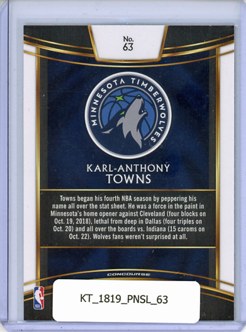 Karl-Anthony Towns 2018-19 Select #63 Concourse