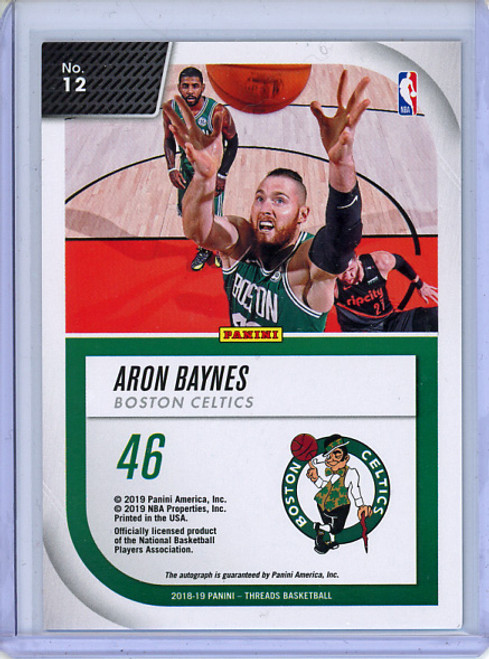 Aron Baynes 2018-19 Threads, Signage Signatures #12 (1)