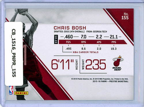 Chris Bosh 2015-16 Prestige #155