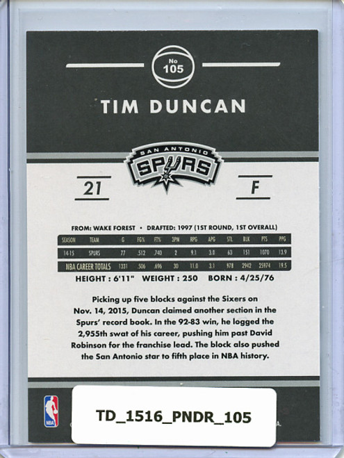 Tim Duncan 2015-16 Donruss #105