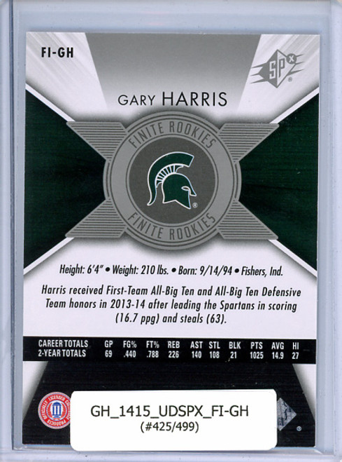 Gary Harris 2014-15 SPx, Finite Rookies #FI-GH (#425/499)