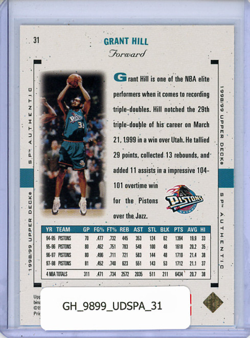 Grant Hill 1998-99 SP Authentic #31