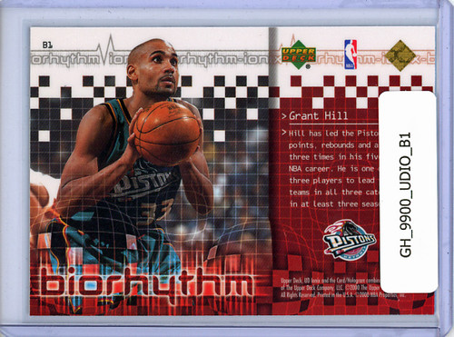 Grant Hill 1999-00 Ionix, BIOrhythm #B1