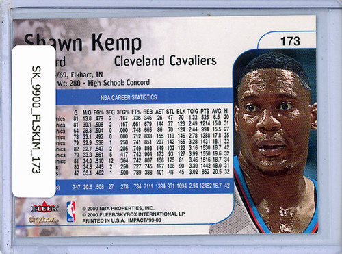 Shawn Kemp 1999-00 Skybox Impact #173