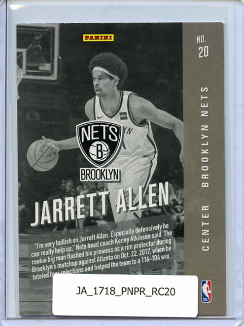 Jarrett Allen 2017-18 Prestige, Rookie Class #20