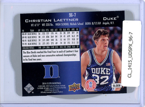 Christian Laettner 2014-15 SPx, 1996 Inserts #96-7