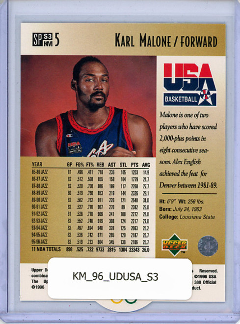 Karl Malone 1996 Upper Deck USA, Career Statistics #S3