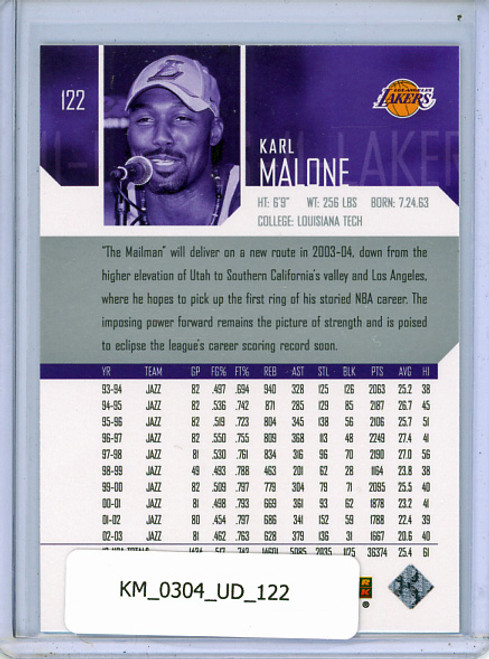 Karl Malone 2003-04 Upper Deck #122