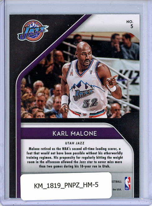 Karl Malone 2018-19 Prizm, Hall Monitors #5