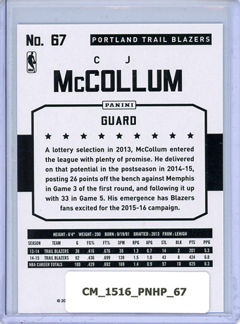 C.J. McCollum 2015-16 Hoops #67