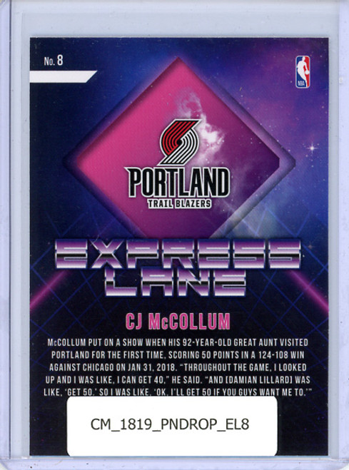 C.J. McCollum 2018-19 Donruss Optic, Express Lane #8