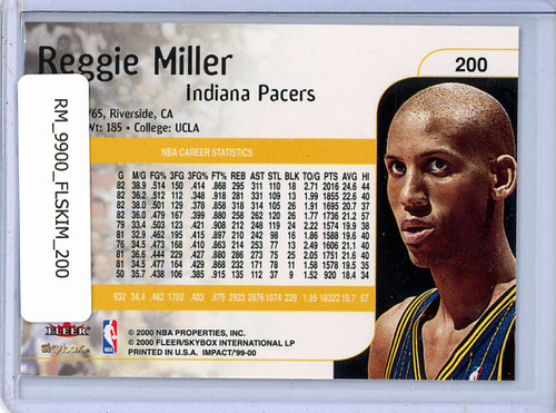 Reggie Miller 1999-00 Skybox Impact #200