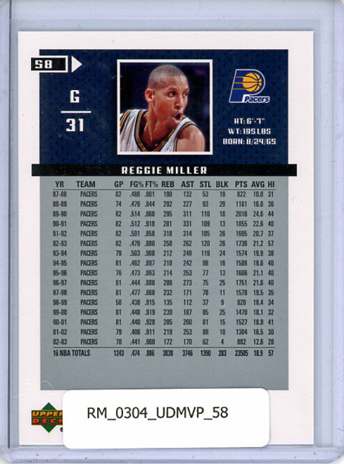 Reggie Miller 2003-04 MVP #58