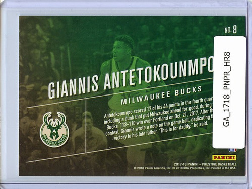 Giannis Antetokounmpo 2017-18 Prestige, Highlight Reel #8